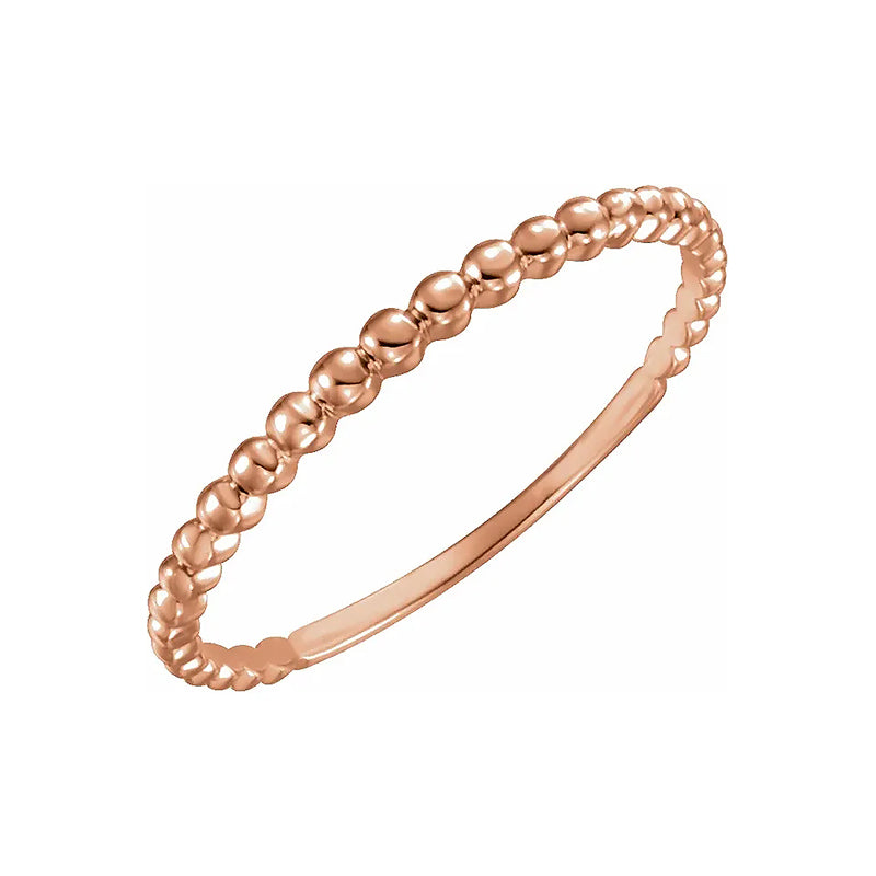 Stackable Gold Bead Ring