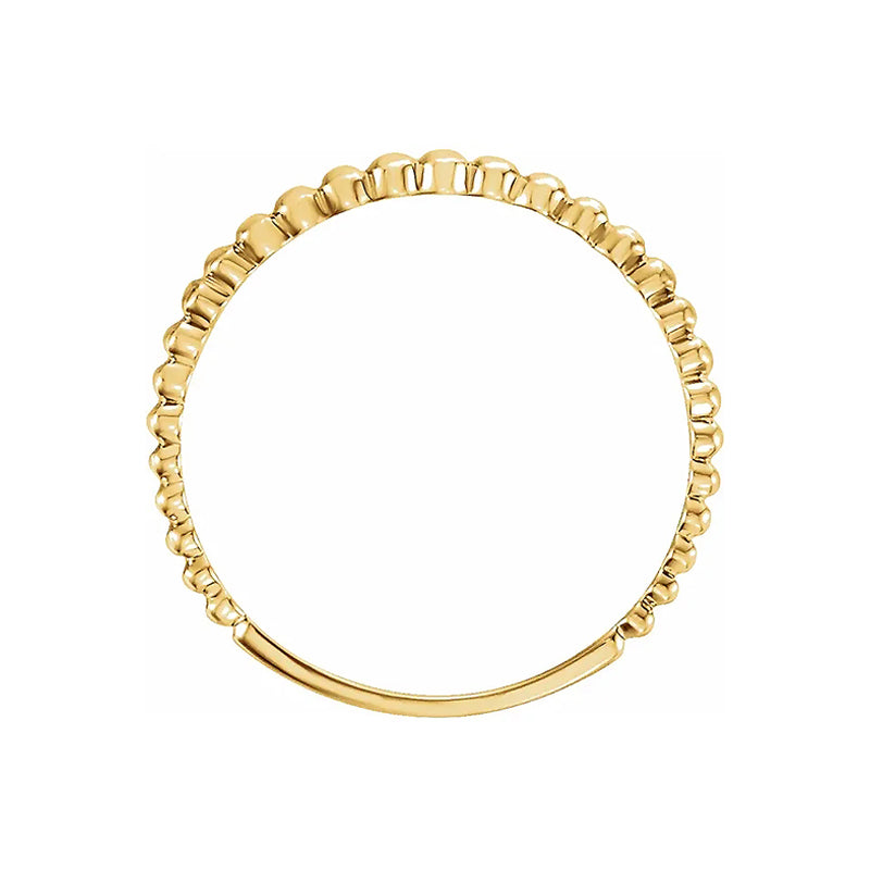 Stackable Gold Bead Ring