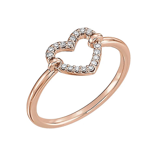 Diamond Heart Ring