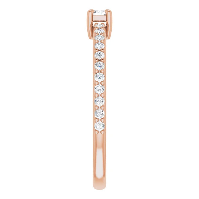 Baguette Diamond Stacking Ring