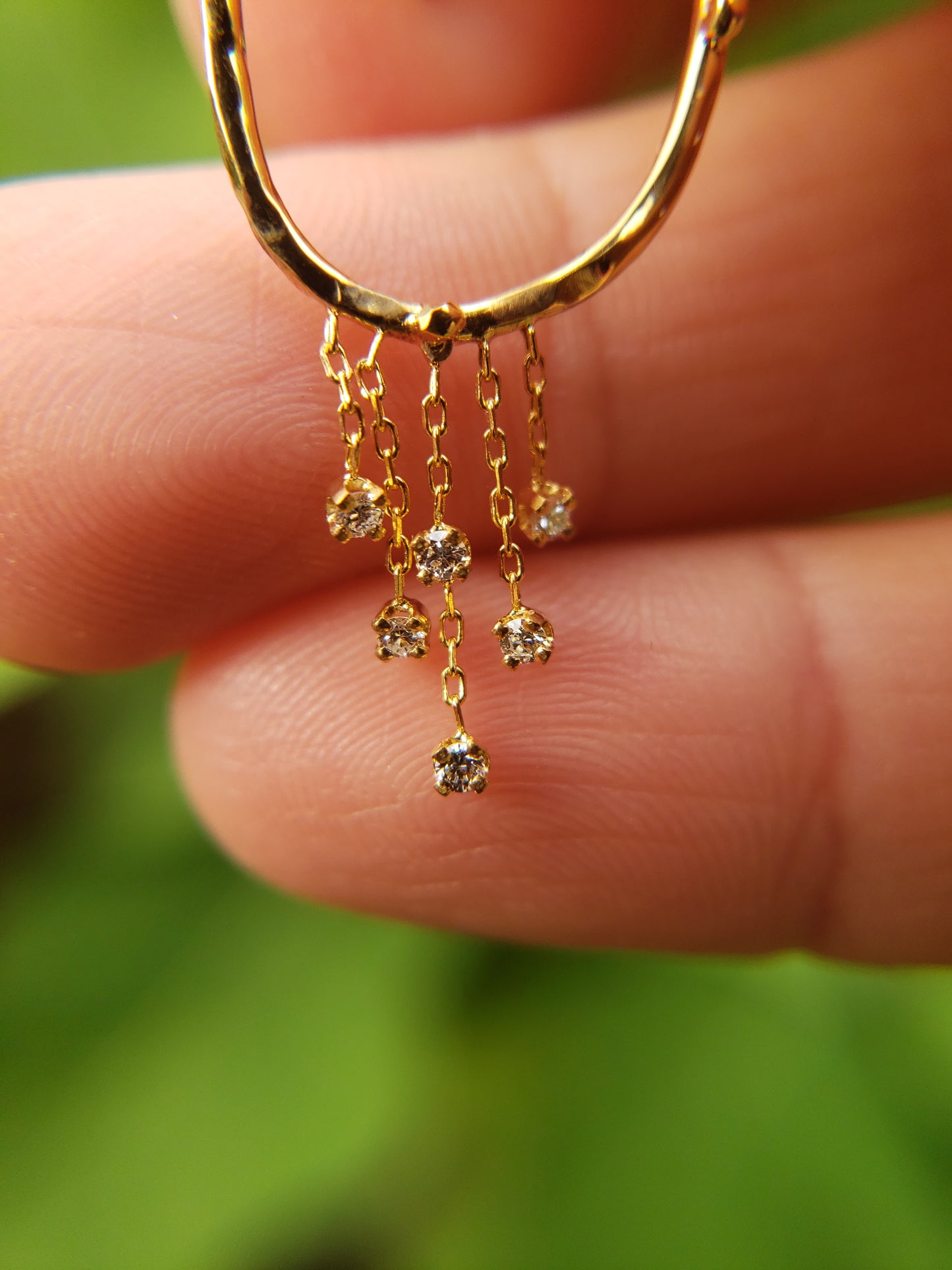 14k Diamond Dangle Earrings