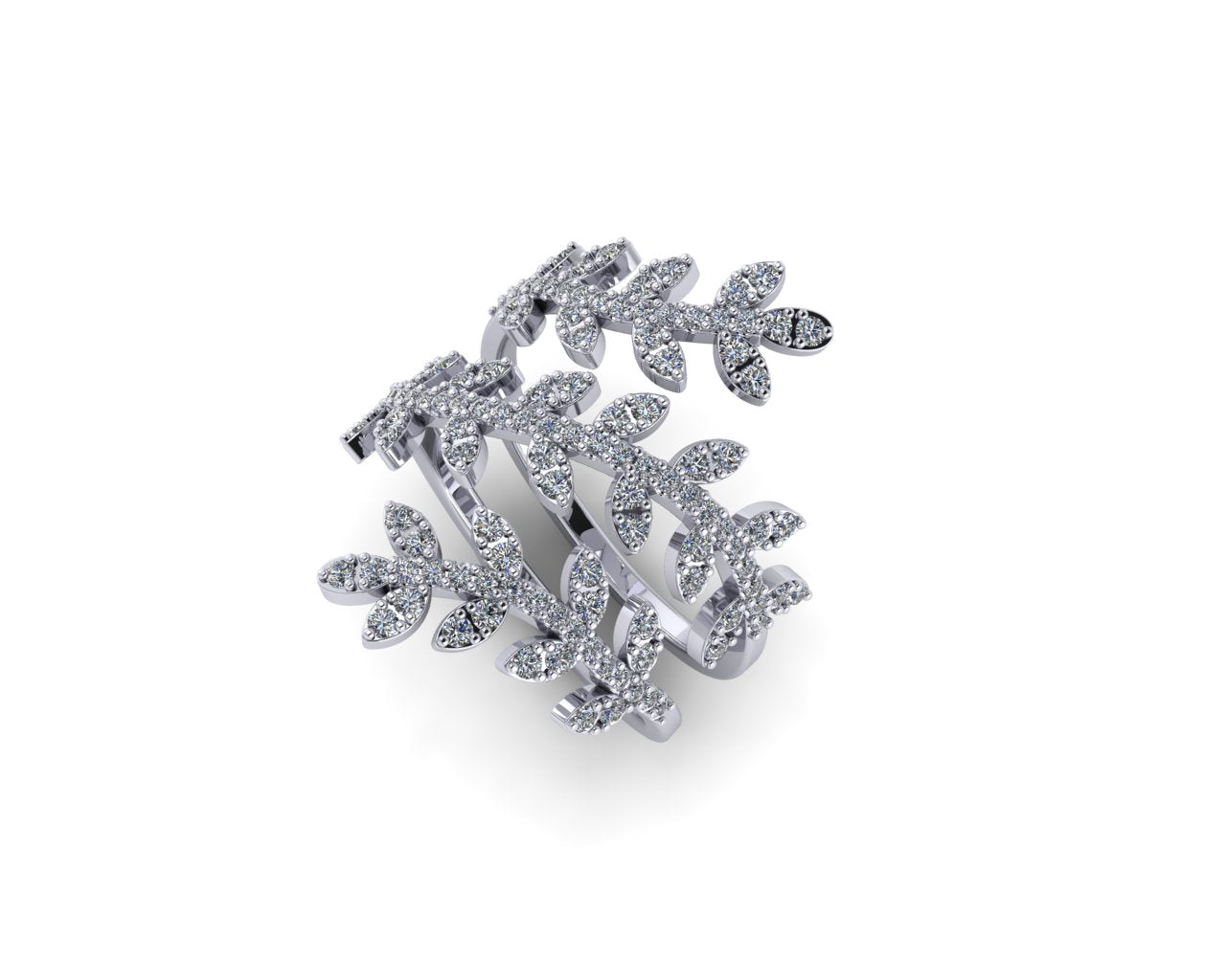 Diamond Leaf Multi-Direction Ring