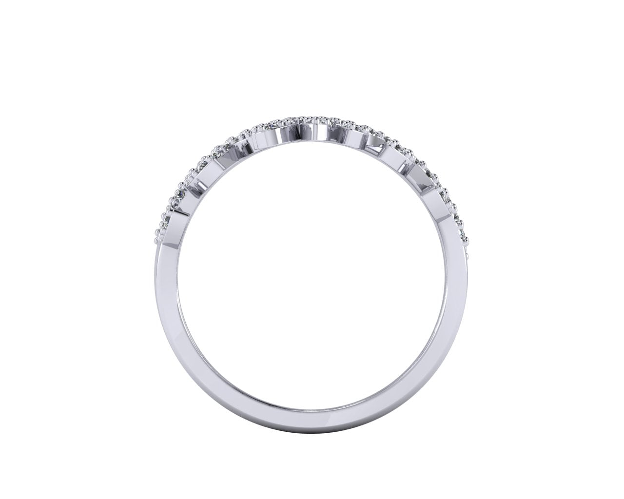 Diamond Leaf Multi-Direction Ring