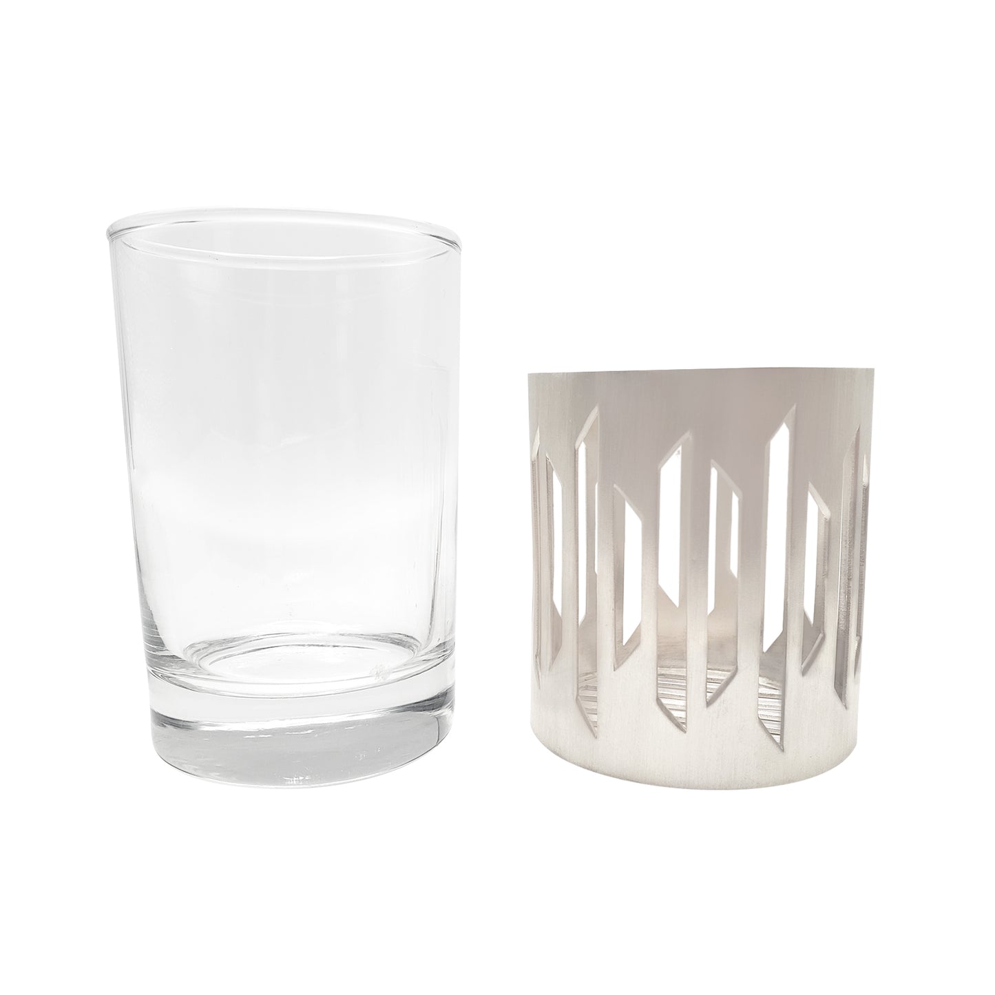 Sterling Silver Geometric Kiddush Cup